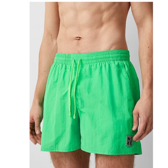 Nike Crackled solid swim trunk  Swim Men Size XXL Urban Swim Neon Green - Picture 1 of 12